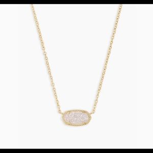 Kendra Scott Elisa Gold Iridescent Drusy Necklace